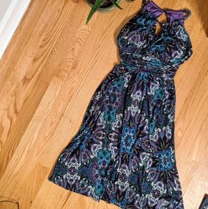 Purple Paisley Dress